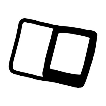 PNG Minimalist open book illustration, transparent background