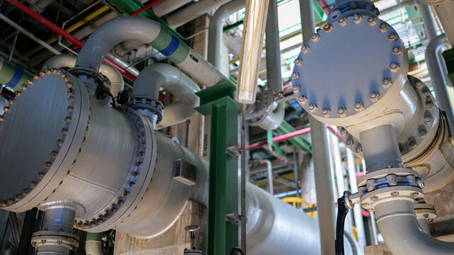 A high-performance heat exchanger within a petroleum refinery optimizes heat transfer, supports industrial processing, and ensures reliable temperature regulation.