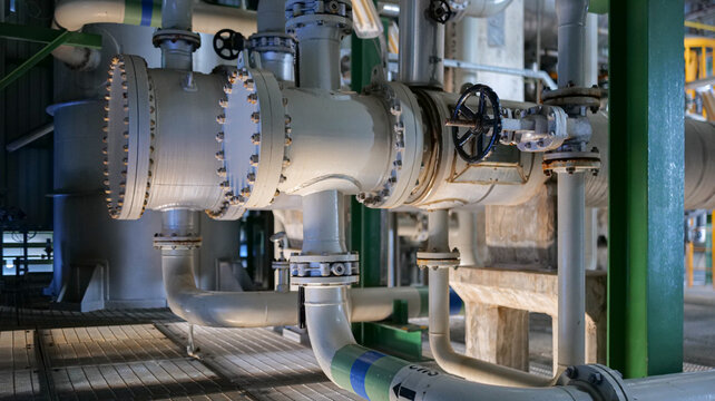 A high-performance heat exchanger within a petroleum refinery optimizes heat transfer, supports industrial processing, and ensures reliable temperature regulation.
