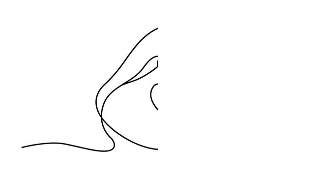 Mother hugging newborn baby with love illustration