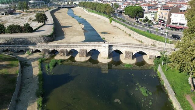 Abdal Bridge, located in Bursa, Turkey, was built in 1669 during the Ottoman period.