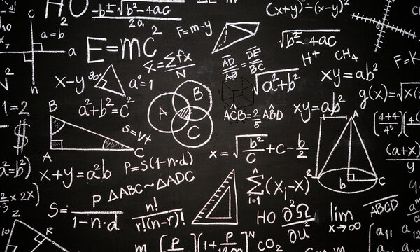 math formulas on blackboard