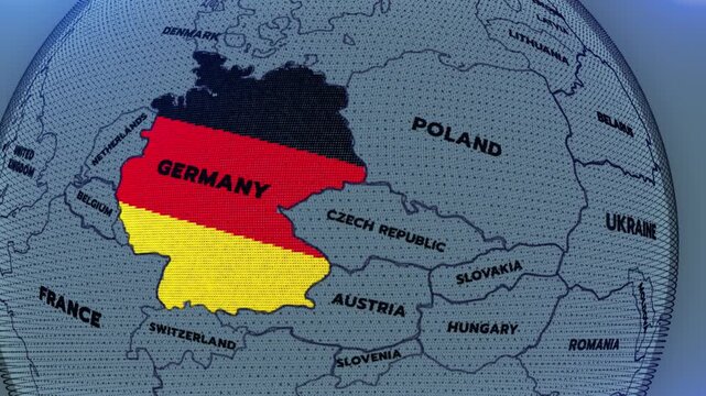 a world map of Germany, Germany Flag, The German flag, Europe map, european countries,