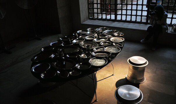 Cairo, Egypt - June 07 2010: photo of furniture exhibition in Bayt Al-Suhaymi