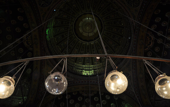 Photo of lamps in the mosque Muhammad Ali