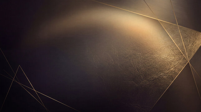 Luxury abstract background with elegant metallic lines, glowing light effects and smooth dark gradients. 