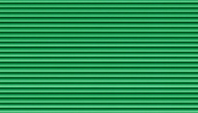 Seamless green horizontal slat wall texture for architectural background and design
