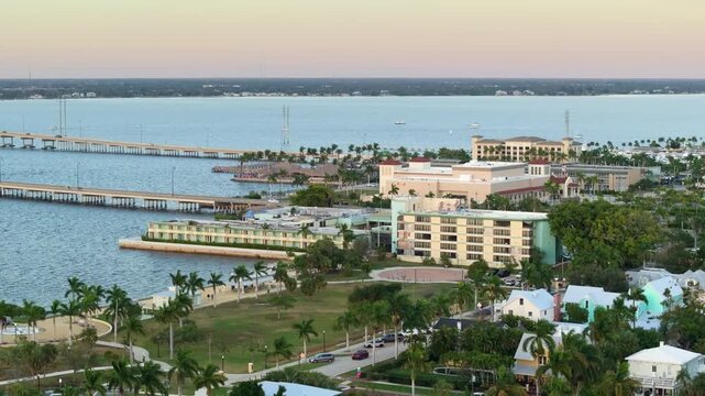 Punta Gorda, Florida. Old historical city in USA. American travel destination.