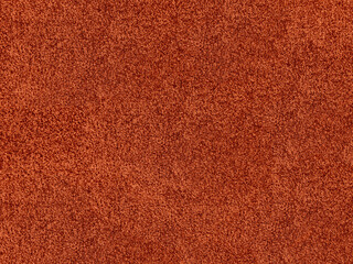 Orange, Detailed textile carpet texture background showing woven plush fabric fibers pattern structure for interior design backdrop material © Ian