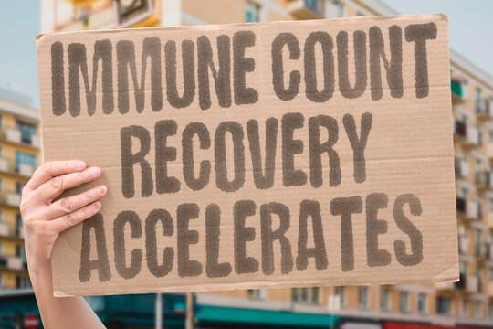 "Immune count recovery accelerates" CD4 cell count rebuilding progresses faster than projected medical timeline. HIV. IMMUNE. CD4. COUNT. RECOVERY.