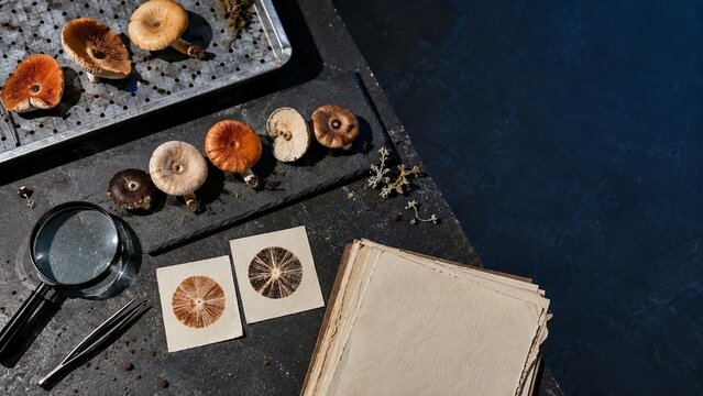Mushroom Study With Tools