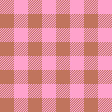 Gingham seamless patterns, Christmas doodle check and grid seamless vector pattern