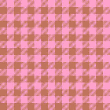 Gingham seamless patterns, Christmas doodle check and grid seamless vector pattern