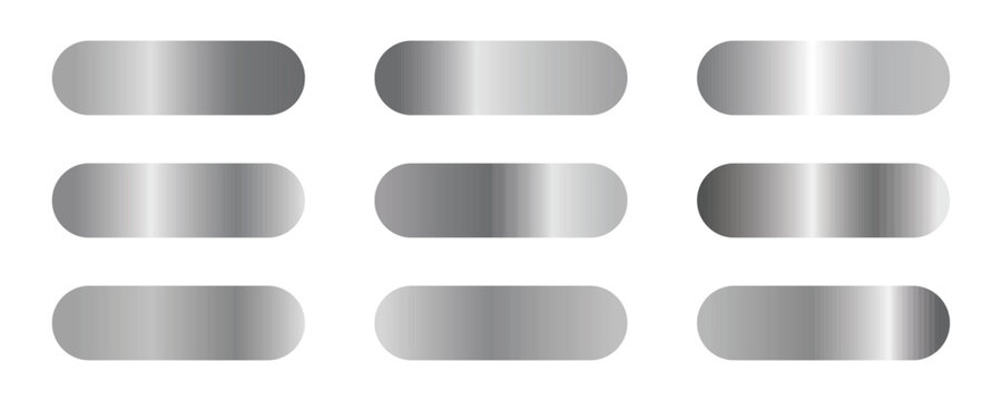 Digital silver palette vector icon  used across design, fashion, and technology to convey modern elegance and minimalism. Luxury branding silver palette design on a white background.