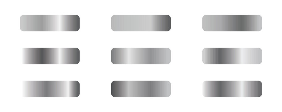 Digital silver palette vector icon  used across design, fashion, and technology to convey modern elegance and minimalism. Luxury branding silver palette design on a white background.