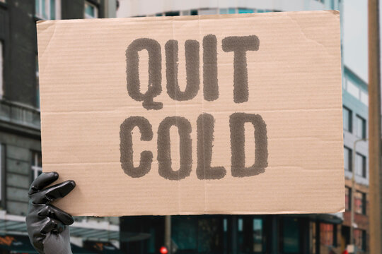 "Quit Cold//////////////" Abrupt resignation leaves company stranded. SUDDEN. ABANDONMENT. SHOCK. CHAOS. VACUUM.