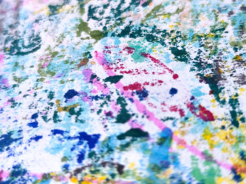 Colorful abstract painted texture with pastel brush strokes, splashes and soft artistic patterns. Creative background for design, web, presentation, poster, banner and modern art projects.
