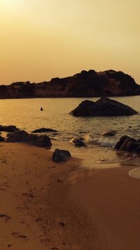 Sunset seascape from the north of Tunisia