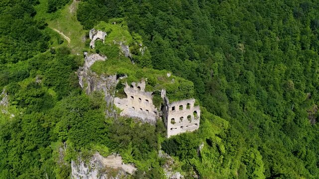 Kustul Monastery, a Greek Orthodox monastery located in the Macka district of Trabzon, built on the rocks. St. George Peristeriotas Monastery.