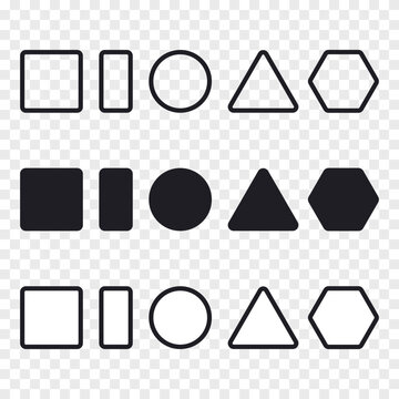 Minimalist Geometric Shapes Collection in Vector Style.