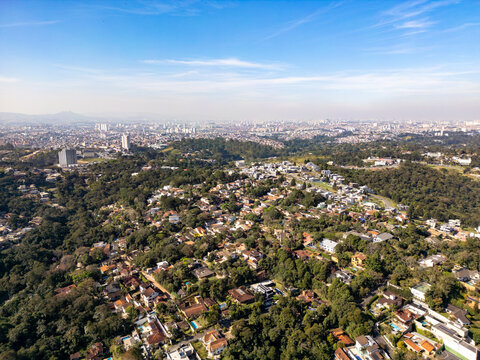 S&atilde;o Paulo Skyline Seen from Carapicu&iacute;ba, Brazil