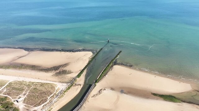 survol de Courseulles-sur-Mer, calvados, Normandie