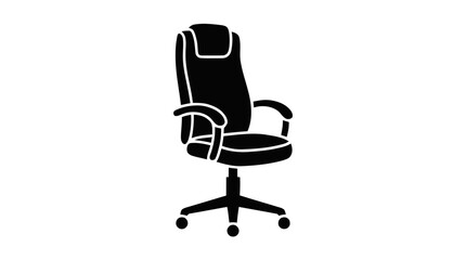 Obraz premium Vector illustration of ergonomic executive office chair on a transparent background