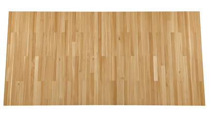 Isolated natural light brown wooden plank texture for kitchen countertop or flooring material