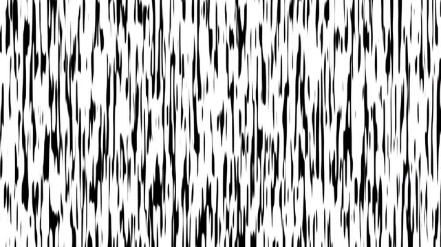 Abstract black and white vertical glitch static background featuring flickering distorted lines for modern video transitions and edgy motion graphics.