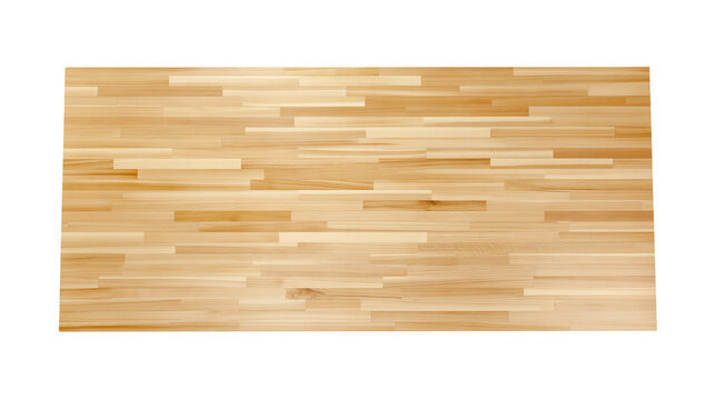 Isolated wooden surface with light brown timber plank texture for carpentry and interior design