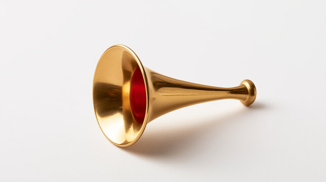 old brass trumpet
