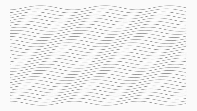 Abstract background, with parallel gray, wavy lines on, a white background, minimalist pattern, simple, clean texture