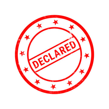 Red consigned rubber stamp on white background, vintage grunge consignment seal, circular business ink stamp with stars