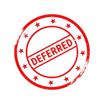 Red consigned rubber stamp on white background, vintage grunge consignment seal, circular business ink stamp with stars