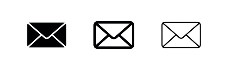 Mail envelope icon set for email and messaging apps © liubomir118809