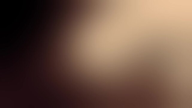 Warm bronze amber light leak softly glowing and spreading across dark background, seamless loop vfx overlay