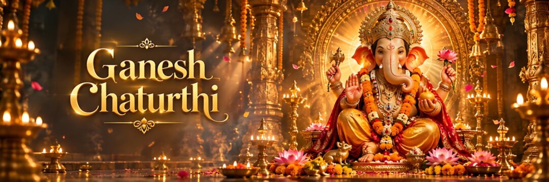 Ganesh Ganpati Bappa Spiritual Editorial Artwork &ndash; Ganesh Chaturthi, Ganesh Jayanti, Vinayak Chaturthi, Vinayak Jayanti, Sankashti Chaturthi, Angarki Sankashti and Anant Chaturdashi