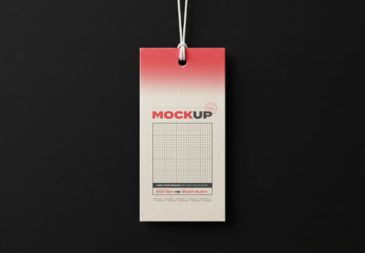 Clothing Hang Tag Branding Logo Design Mockup