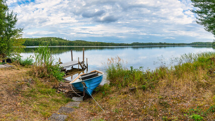 Morning view of lake Hallangen. Kalmar region. Sweden © Pawel Pajor
