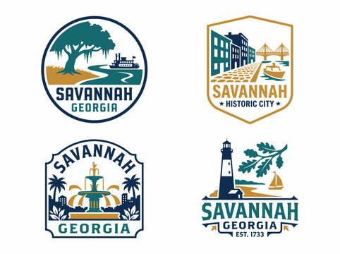 Savannah Georgia logo vector