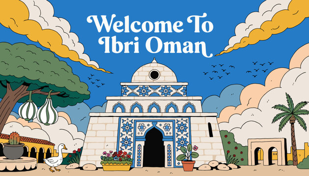 Welcome to Ibri Oman, traditional architecture and landscape