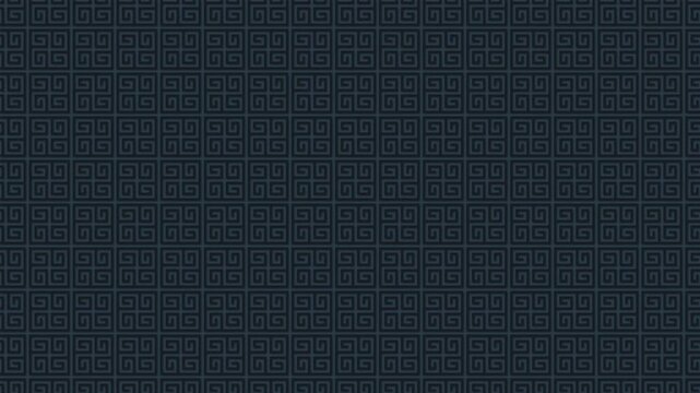 Seamless dark blue geometric pattern with subtle grid texture background