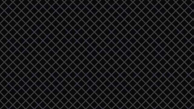 Dark grey diagonal grid pattern background with sleek geometric lines and metallic mesh texture look