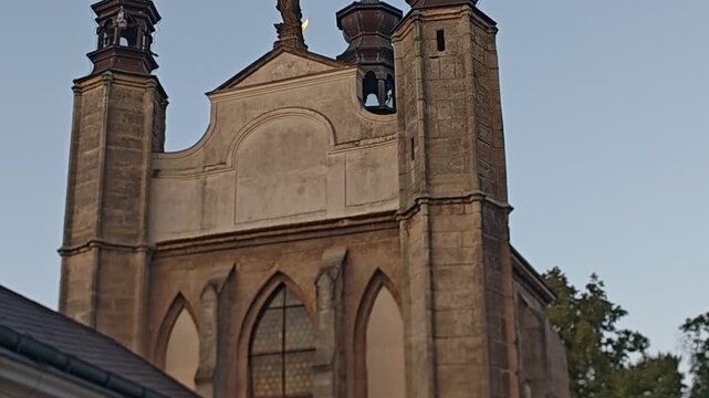 Kutna Hora Ossuary ornate Gothic towers and religious statue
