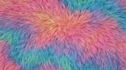 Obraz premium Colorful Abstract Texture with Vibrant Multicolor Gradient and Soft Fluffy Appearance