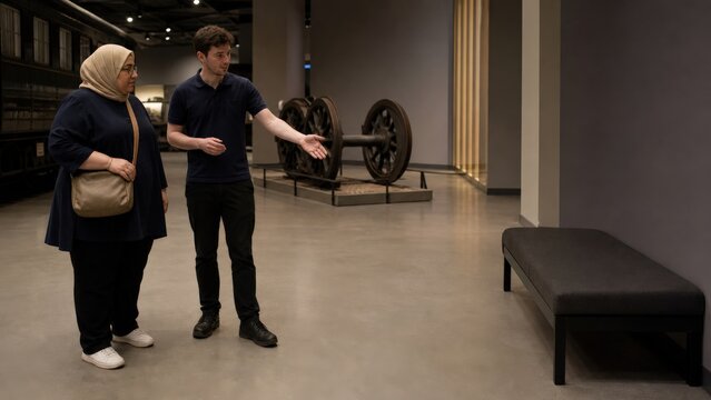 Sensory Friendly Museum Staff Offering Visitor Rest Choice