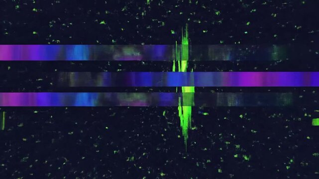 Dynamic Digital Glitch Effects Illustrating Data Transmission and Visual Disruption in Modern Media