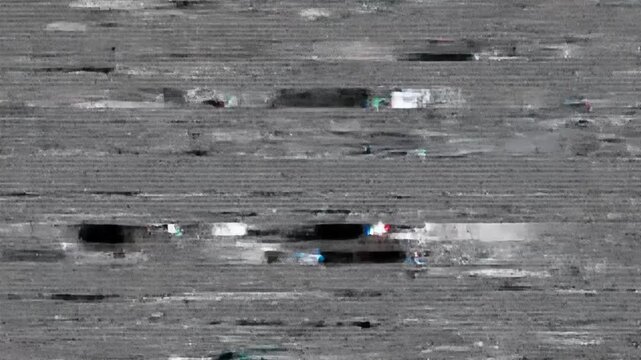 Abstract Digital Glitch Sequence Representing Data Corruption in Modern Visual Media