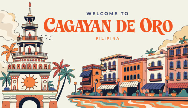 Cagayan de Oro cityscape, Philippines travel destination