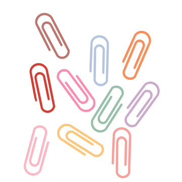 A Splash of Colorful Paperclips